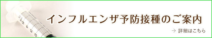 インフルエンザ予防接種のご案内